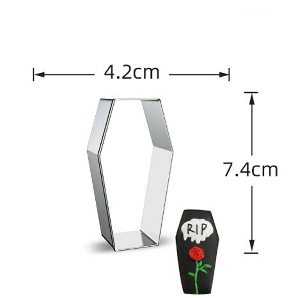 

1pcs patisserie reposteria Halloween Coffin Sandwich Cookie Cutter Fondant Cake Decor Tools Biscuit Mould Pastry Shop Toast Mold