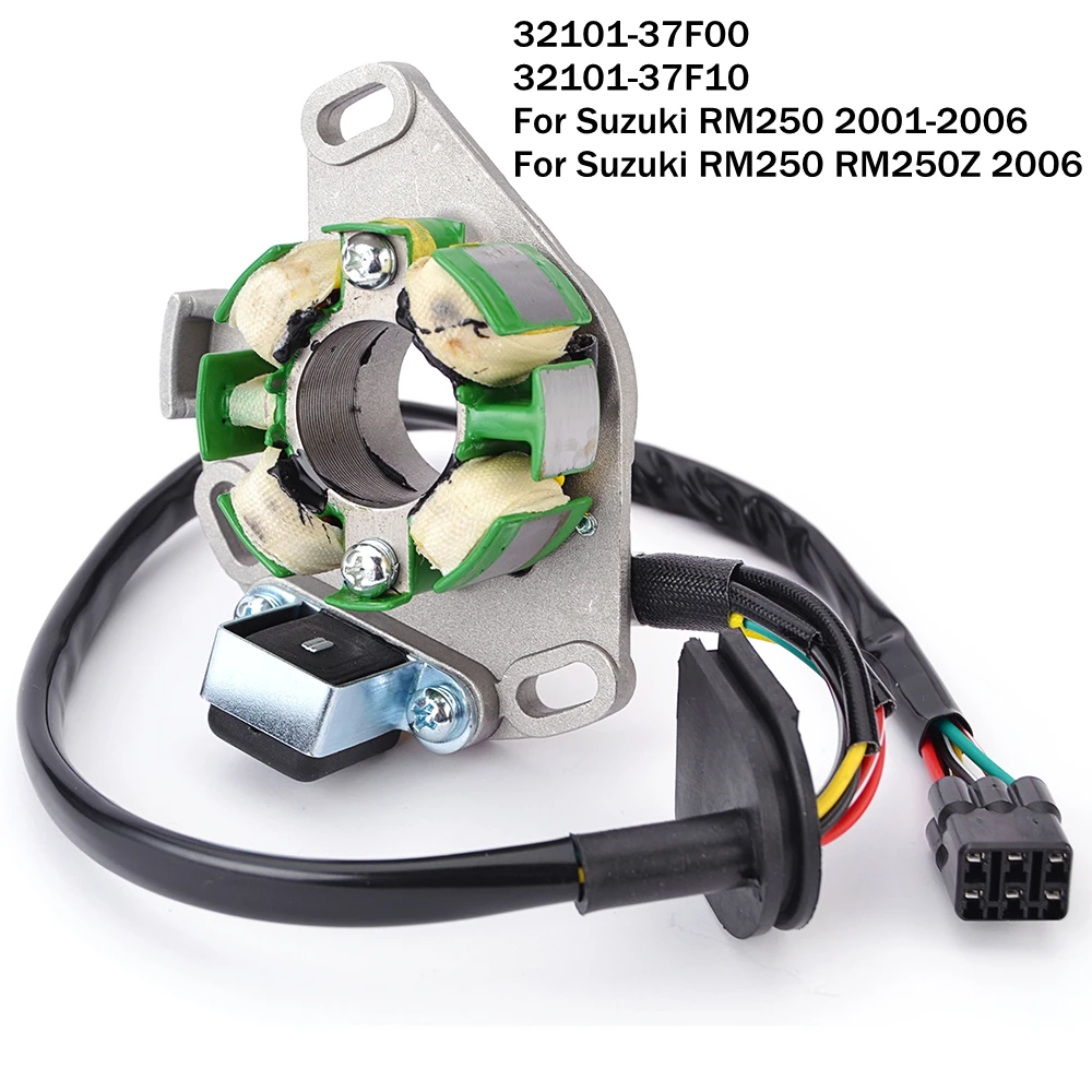 Stator Coil for Suzuki RM250 2001-2006 RM250Z RM 250 32101-37F00 32101-37F10 Magneto Generator Coil