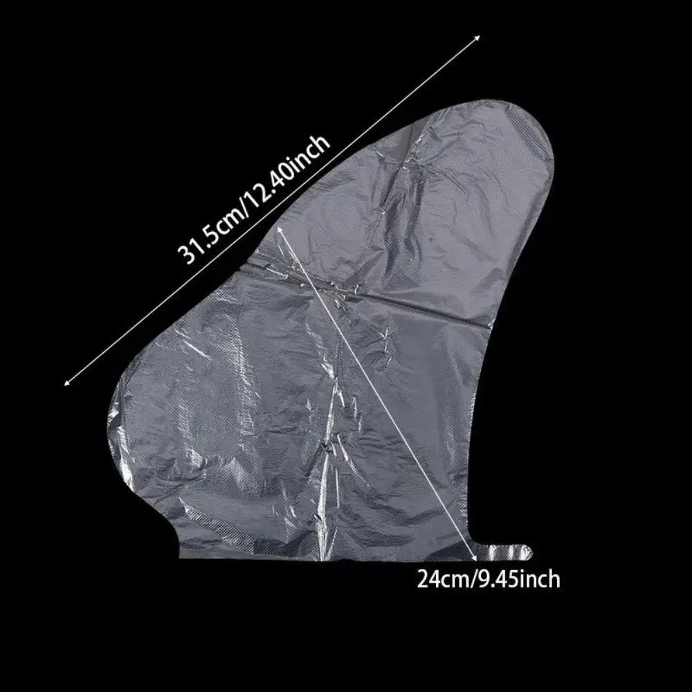 100/200 Uds. Calcetines desechables para hidratar los pies, bolsas transparentes para pies, cubiertas de PE para SPA de pies, removedor de callos, herramientas de pedicura para el cuidado de los pies