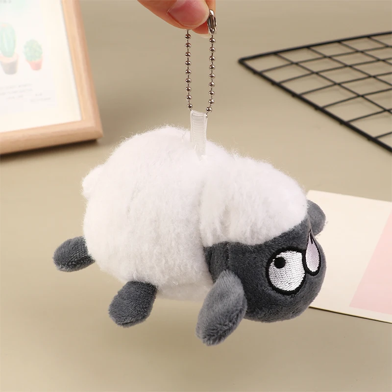 1PC 10cm Sheep Cute Keychain Stuffed Plush Pendant Decoration Gifts For Kids Sheep Anime Keychain Accessories