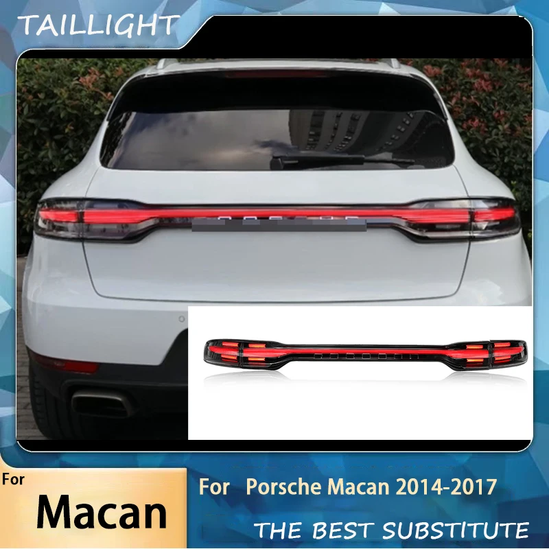 Car For Macan 2014-2017 95B Tail Lamp Led Fog Lights DRL Hella Tuning Light Car Accessories Porsche Macan Rear Lights
