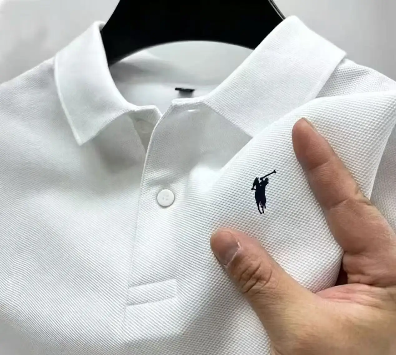 New Style High-End Luxury Brand Fashion Short-Sleeved High-End Printed Polo Shirt Summer New Men's Lapel T-Shirt Men's Clothing