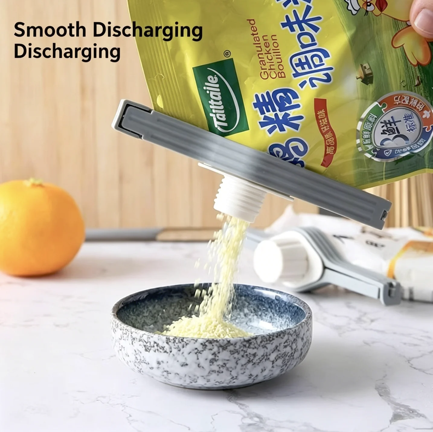 Sealing Clip Kitchen Seasoning & Food Preservation Clip, Storage Sealing Artifact, Moisture-Proof, With Discharge Nozzle Sealing