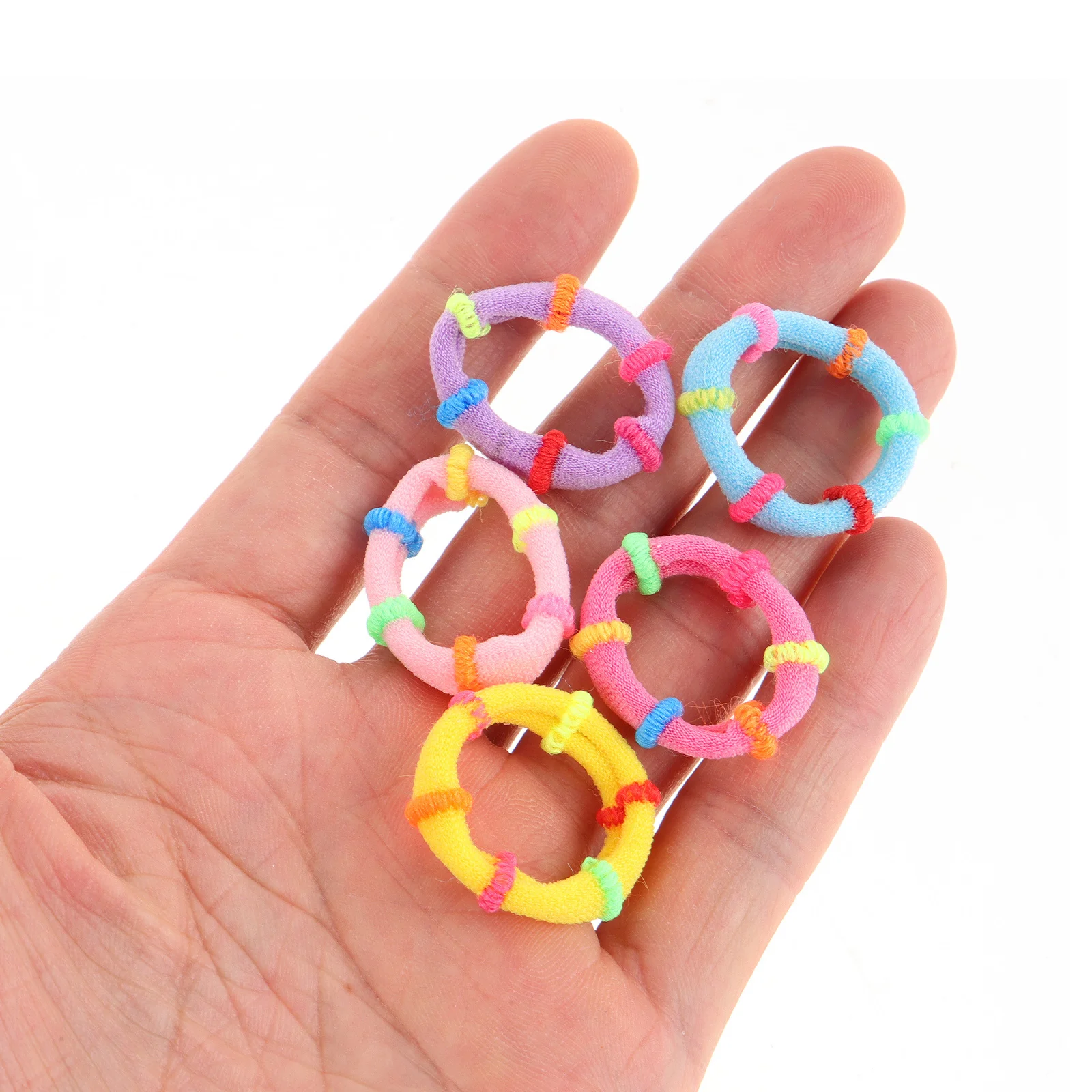 

200Pcs High Elastic Hair Ties Soft Stretchy Small Ponytail Holders Mini Hair Elastics for Mini Scrunchies