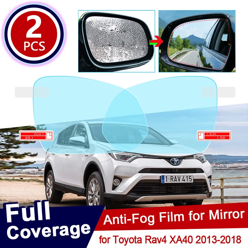 For Toyota Rav4 XA40 Car Rearview Mirror Protective Film Anti Dazzle Waterproof Anti Fog Rainproof Film Car sticker Accessories