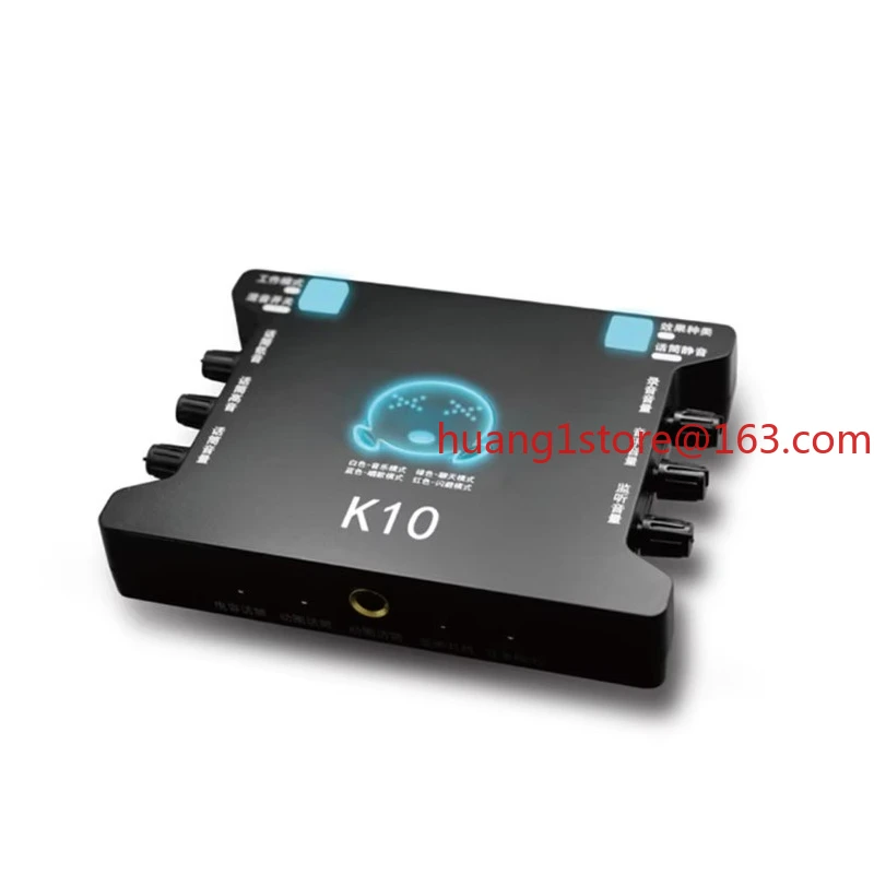 K10 Studio Sound Card Audio Usb External Computer Pc Mobile Phone Singing Recording Live Microphone Sound Card