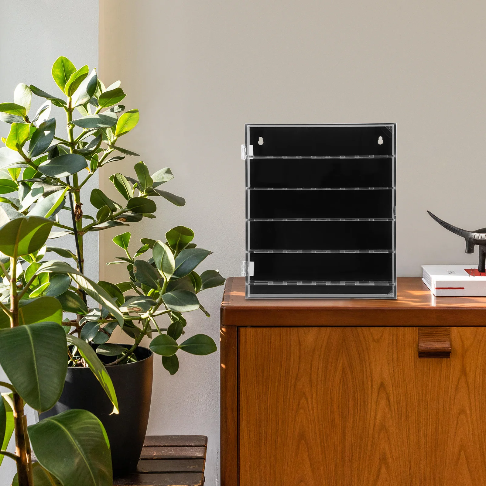 Challenge Coin Display Case Transparent Acrylic Durable Photo Jewelry Storage Box Home Office Medal Display Frame 260x300x50mm