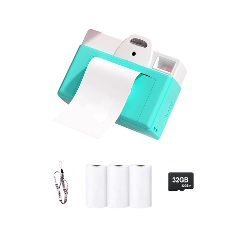 Crianças câmera de impressão instantânea crianças câmera de impressão térmica digital instantânea foto impressão câmera brinquedos presentes menino e menina