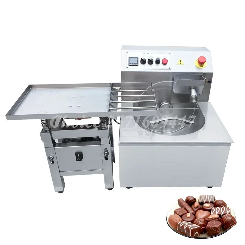 Automatic Chocolate Melting Tempering Machine with Vibration Table Electric Chocolate Tempering Machine