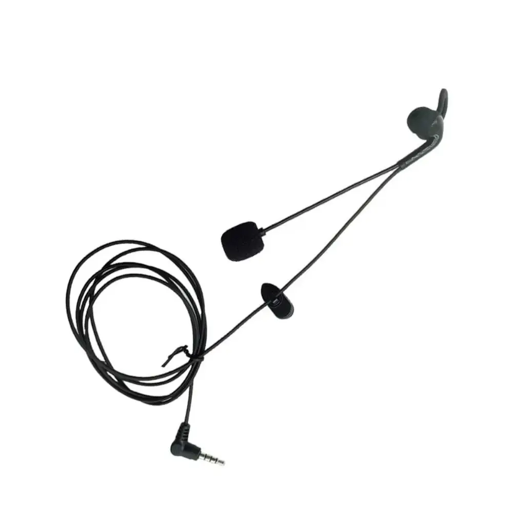 3.5mm Plug Referee Intercom Headset Judger Use Motorcycle Referee Earphone Black Football Referee Interphone Headphone