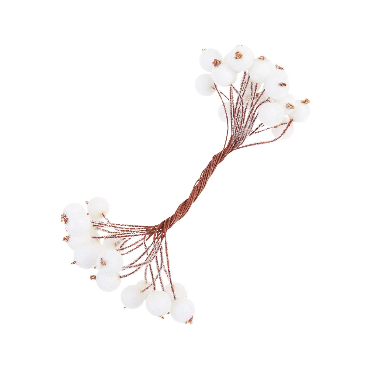 

400 Pcs Artificial Berries Christmas Decorations WhiteDIY Accessories H made Materials Holly Cherries Flexible Wire