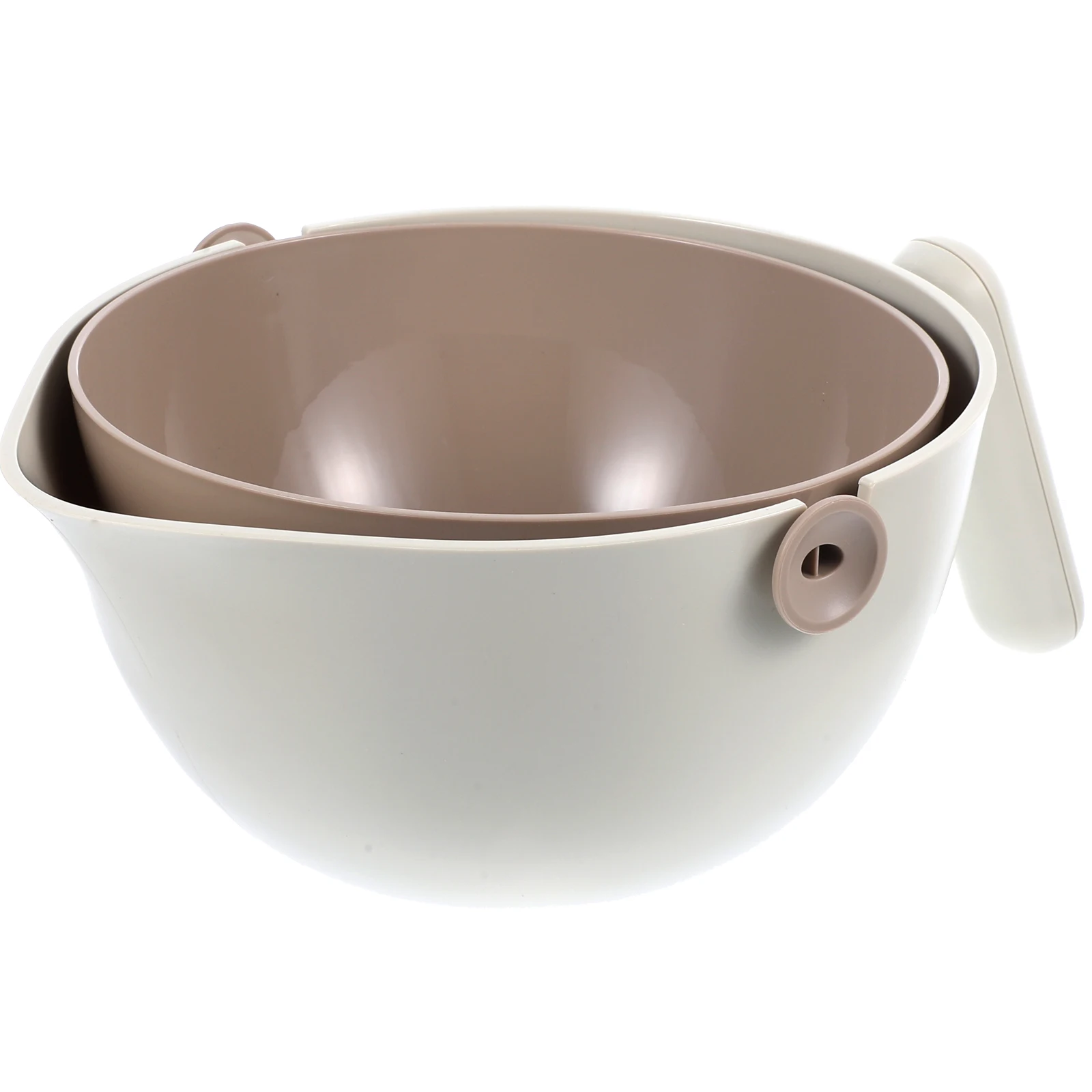 

Rotating Drain Basket Pp Abs Material Fruit Vegetable Washing Strainer Kitchen Colander Bowl Storage Holder