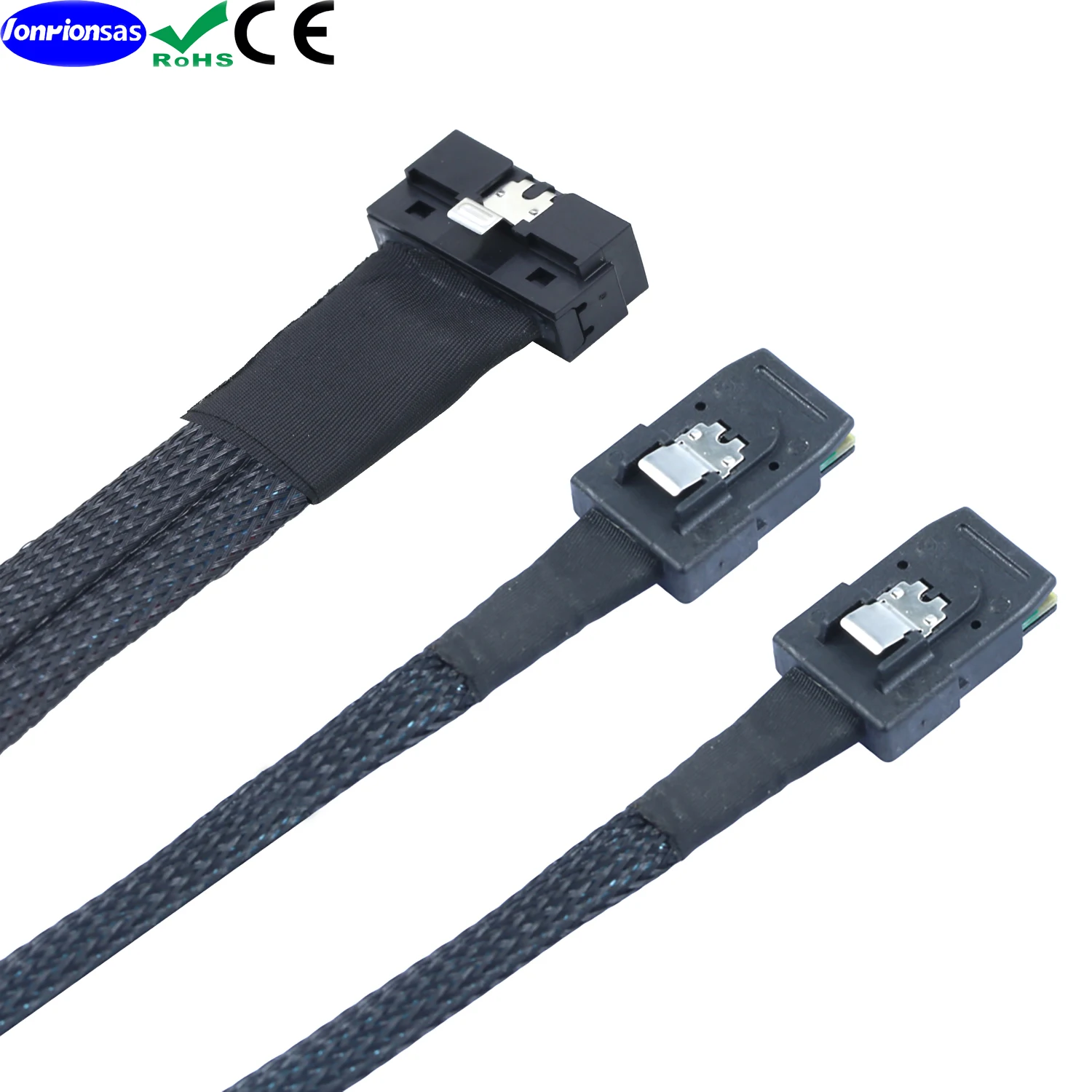 PCI-E Ultraport Slimline SAS 4.0 LP Low profile SFF-8654 8i 74pin  to 2X MINI SAS SFF-8087 36Pin Server internal connection