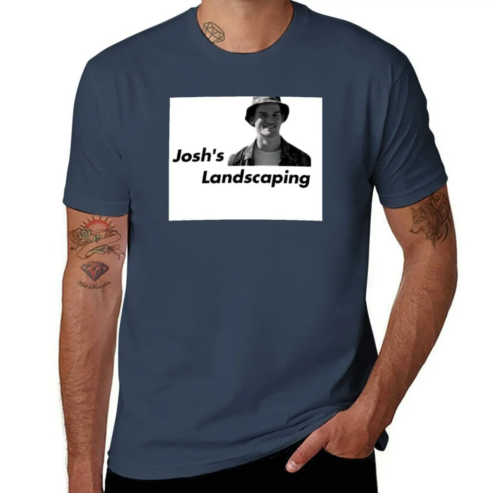 

Josh's Landscaping T-Shirt Creative Graphic Tee Shirt