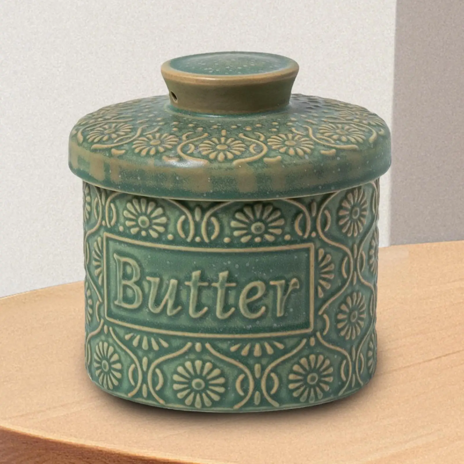 

Butter Crock Ceramic Home Use Storage Container for Fresh Spreadable Butter