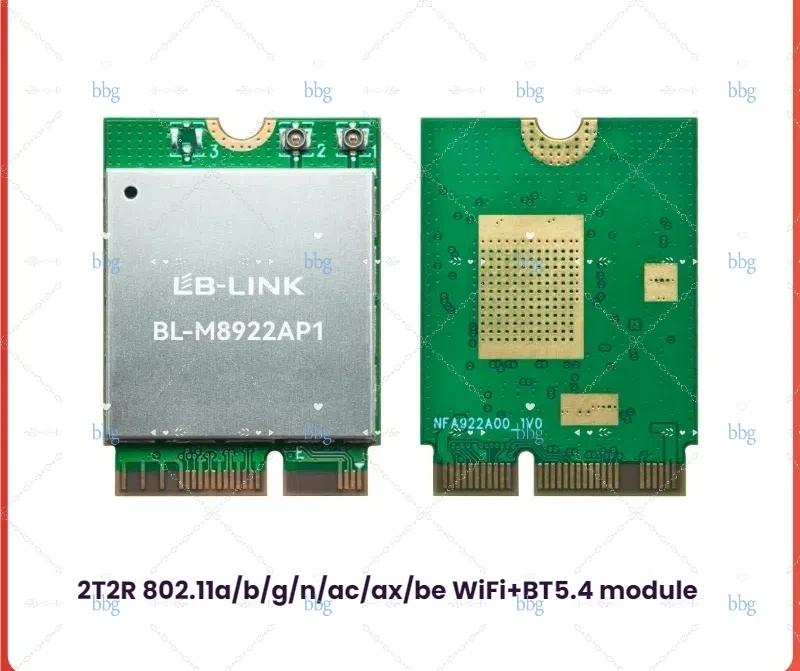 WIFI7 Wireless Network Card 5G/6G Tri Band M.2 Gigabit BT5.4 RTL8922A Laptop Network Card