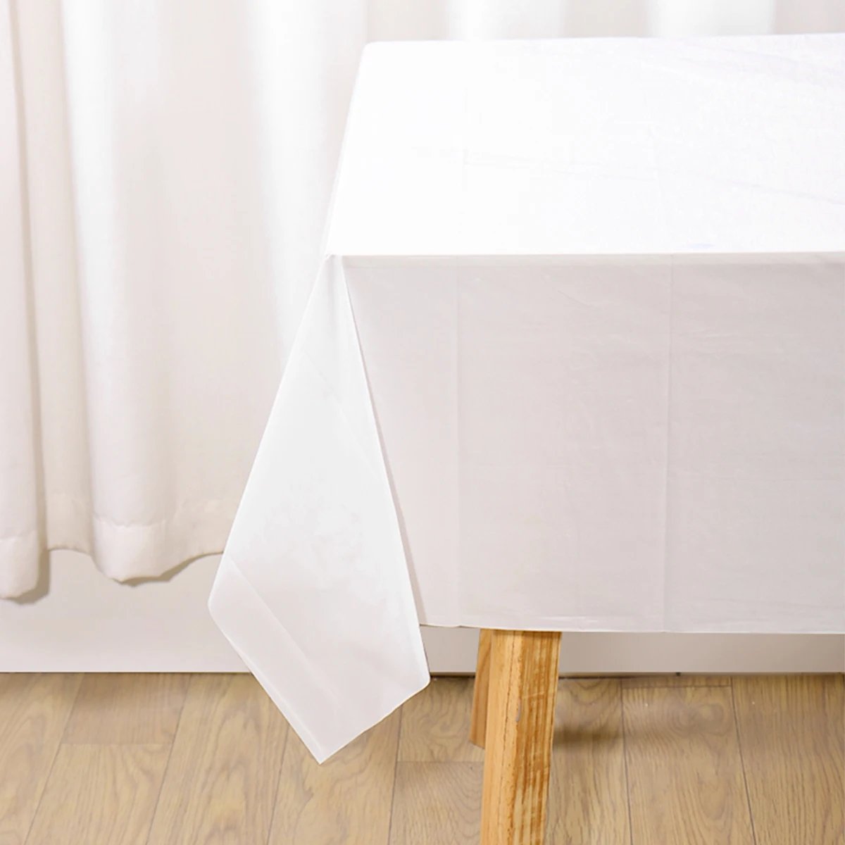 1/5 Stück mehrfarbige Einweg-Kunststoff-Tischdecke, 137 x 183 cm, rechteckige Tischdecke für Geburtstag, Hochzeit, Veranstaltungen, Party-Dekoration – Detail 1