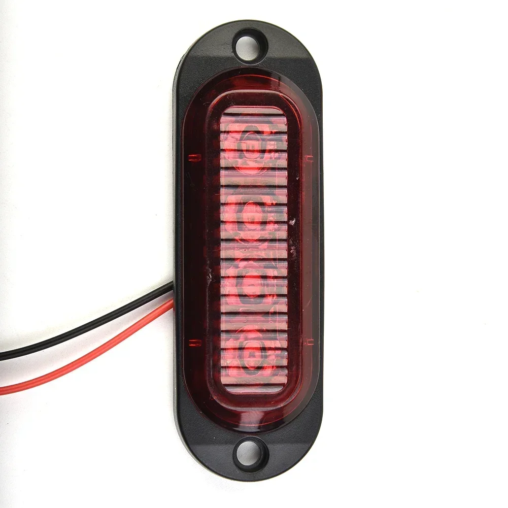 2 Stuks Vrachtwagenaanhangwagen Zijmarkeringsindicatoren Licht Auto Signaalopruiming Vrachtwagen Aanhanger Rv Led Licht Lamp Rood Waterdicht 12/24V