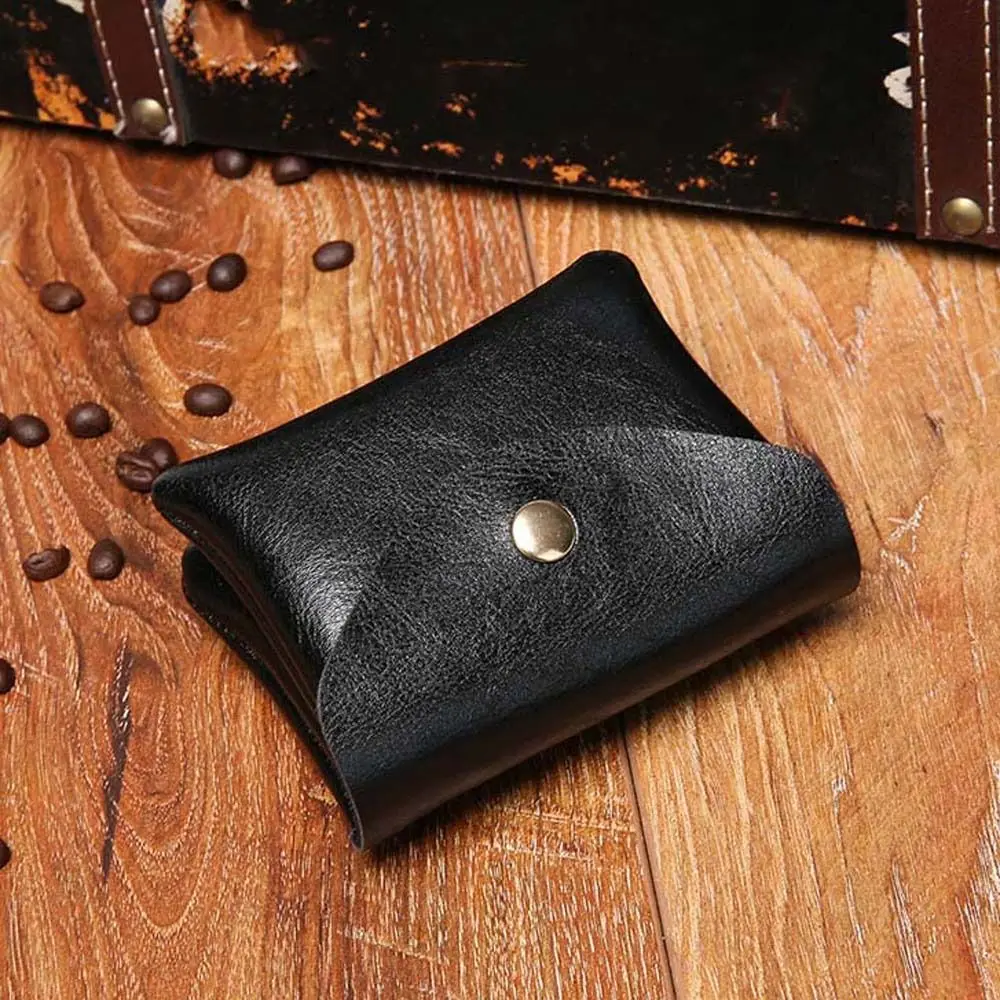 Monedero corto de cuero PU con cremallera, cartera impermeable de gran capacidad de doble capa, tarjetero de estilo coreano, bolsa de dinero Simple