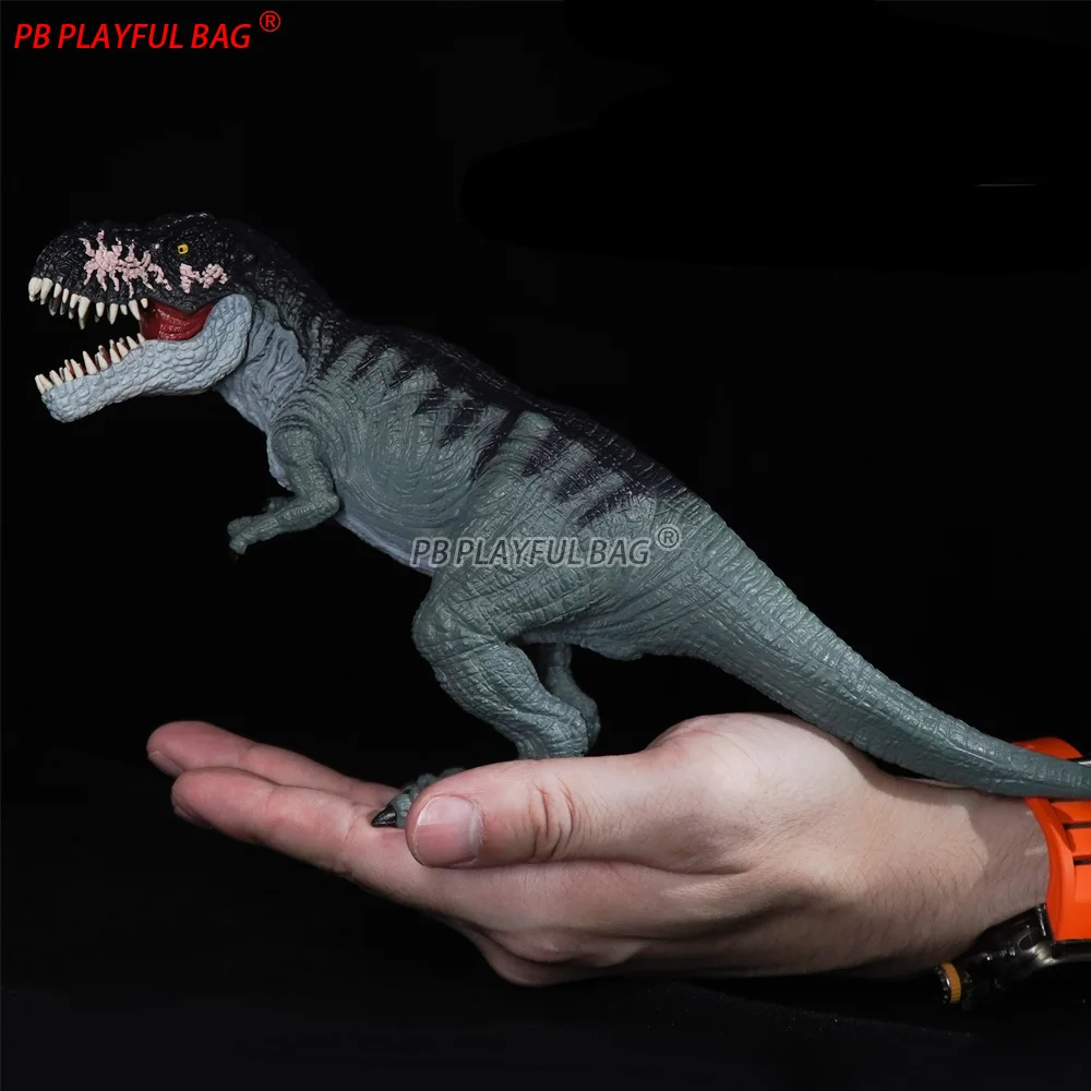 لعبة ديناصور تي ريكس بطول 9.3 بوصة، نموذج ديناصور جوراسي واقعي للأولاد، تمثال حيواني للجمع والعرض، هدية للأطفال HG222