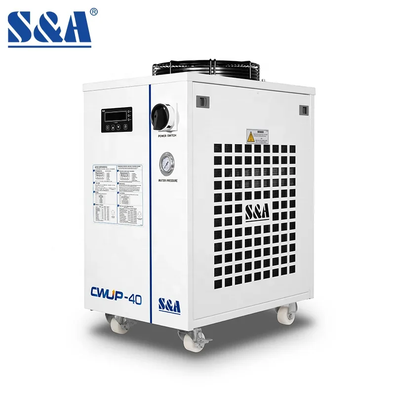 S&A CWUP-40 3.14KW Lightweight Upright Laser Portable Water Chiller For stable Temperature Control