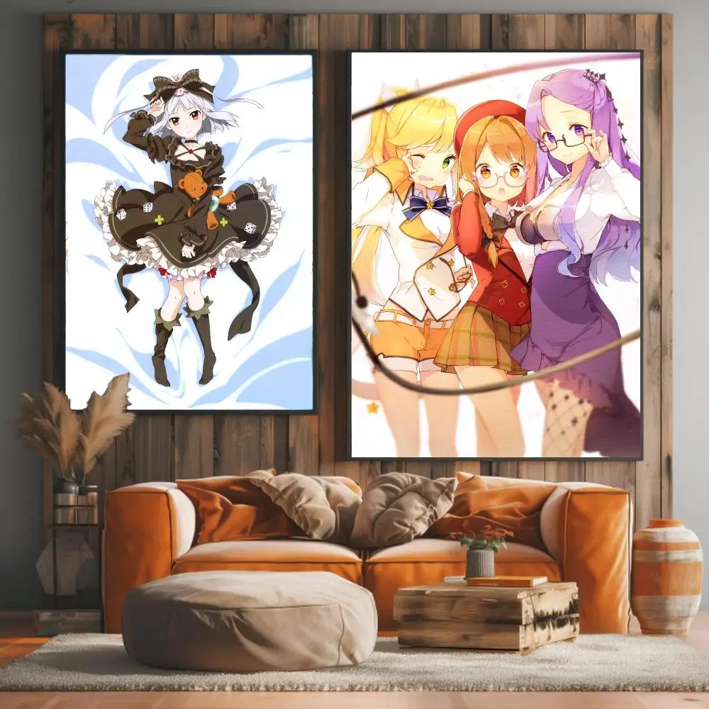 anime F-Fantasista Doll-L Painting Calligraphy Elegant Botanical Decor for Living Room Modern Interior Design