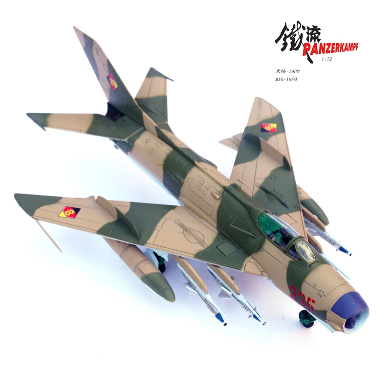 1:72 Scale MiG-19 Fighter Jet MIG-19PM Military Fighter Model Diecast Alloy Ornament Collection Souvenir Classics Toys Gifts
