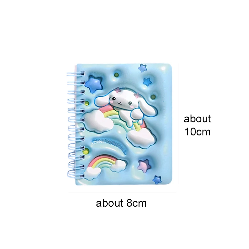 Sanrio Cinnamoroll Kuromi My Melody Hello Kitty Cute Office Notebook Handbook Book Cartoon Anime Coil Book Gift for Friend