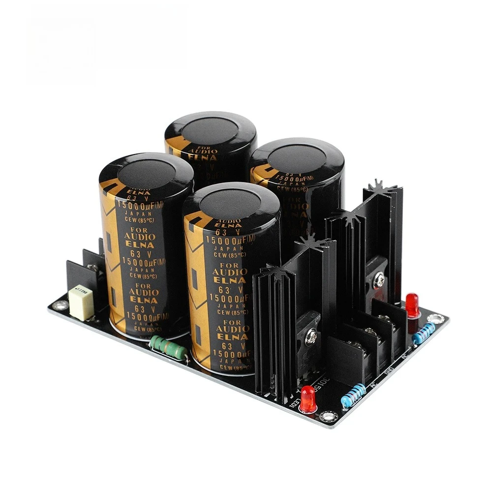 120A Rectifier Filter Power Supply 63V 15000UF for Speaker Amplifier Schottky Filter Board 4 Capacitor Home Thea