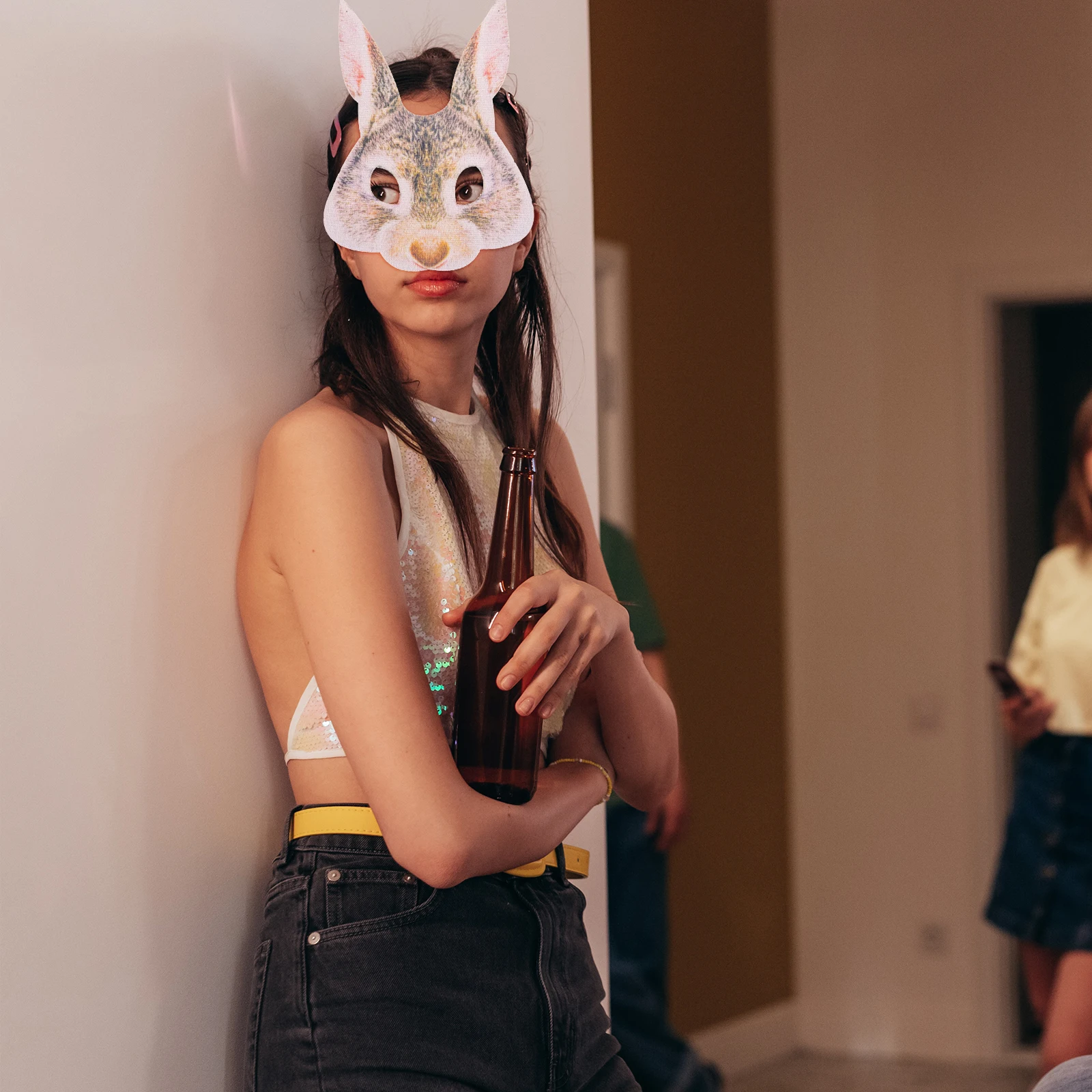 

The Mask Rabbit Facial Decoration Masquerade Party Decorate Halloween Prop Carnival Women Man