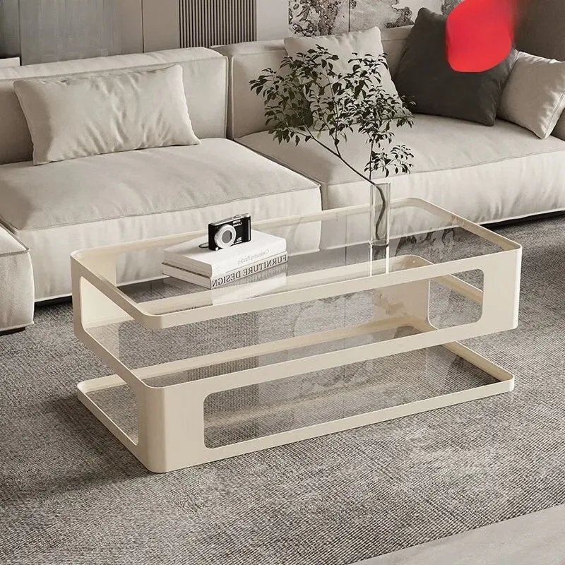 

High-end coffee table, tempered glass tea table