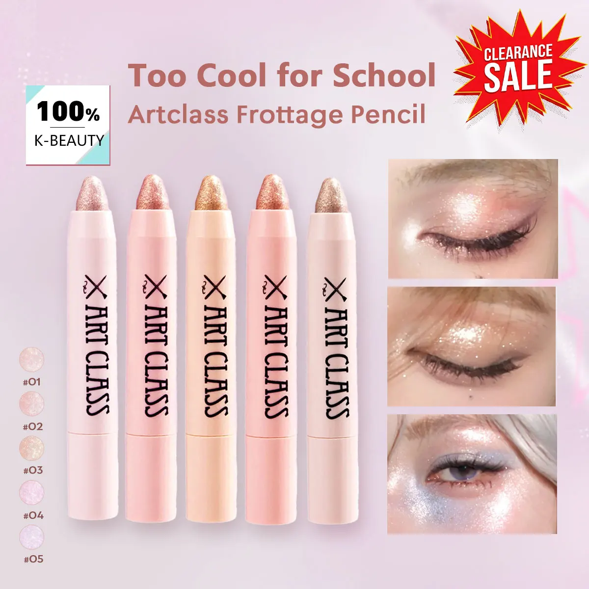

[ClearanceSale] Too Cool For School Art Class Eye Glitz,Glossy Finish & Vivid Color Payoff,Creamy​,Korean Cosmetic,Korean Makeup