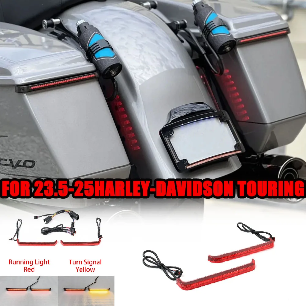 

Motorcycle Accessory LED Brake Light Turn Signal Pilot Lamp Brake Light For Harley CVO Street Glide Road Glide ST 2023 2025New