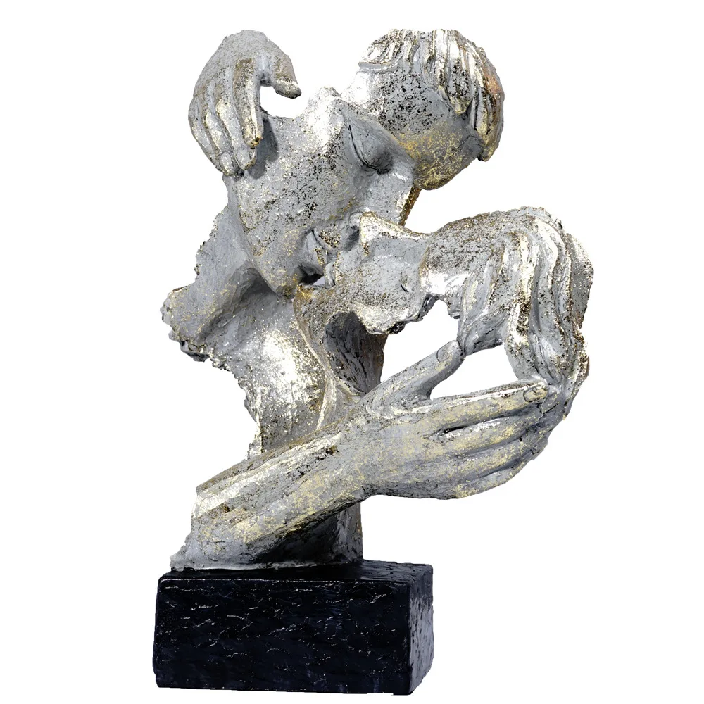 

Абстрактная скульптура, домашний декор, статуи и фигурки для интерьера, декор для ТВ, кабинета, гостиной, стола, пары, семейная маска