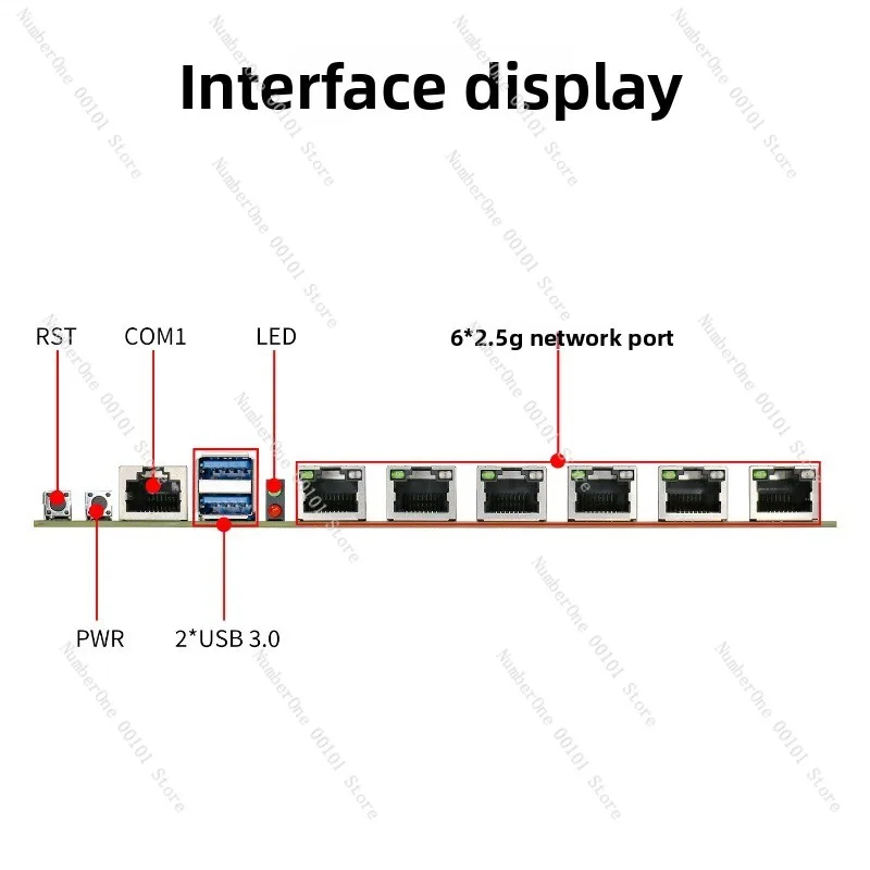 X86 Network Security Motherboard NMB Series N150 Low Power Processor 6 Network Port Server Board