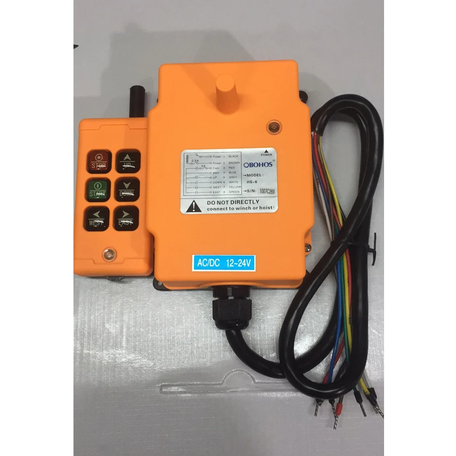 Obohos 4 Channel Hs-6 Smart Crane Hoist Radio Industrial Remote Control