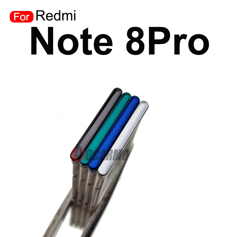 Nova bandeja sim para xiaomi redmi nota 8 pro note8 8t titular slot bandeja de cartão sim adaptador soquete peças reposição