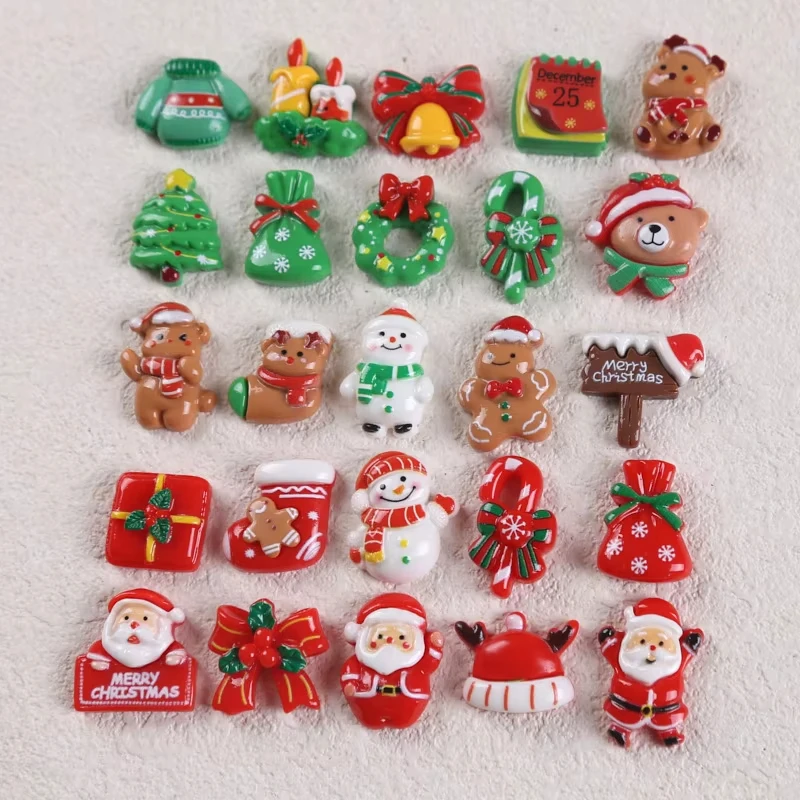 Nuevos zapatos de decoración navideña, accesorios para zuecos usados para bricolaje, combinación gratuita de sandalias y zapatillas, decoración creativa, regalos de navidad