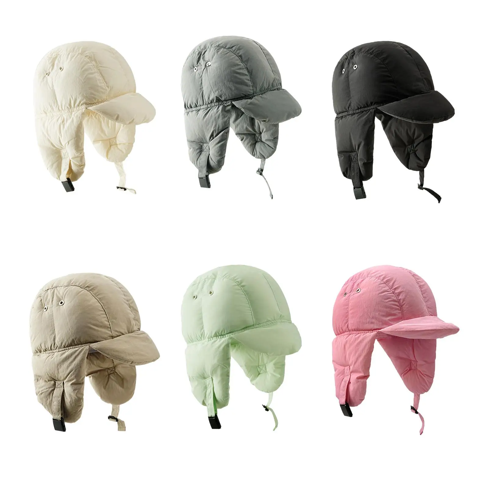 

Hat with Earflaps Warm Hat with Peak Winter Hat Filled Hat for Snow Outdoor Sports