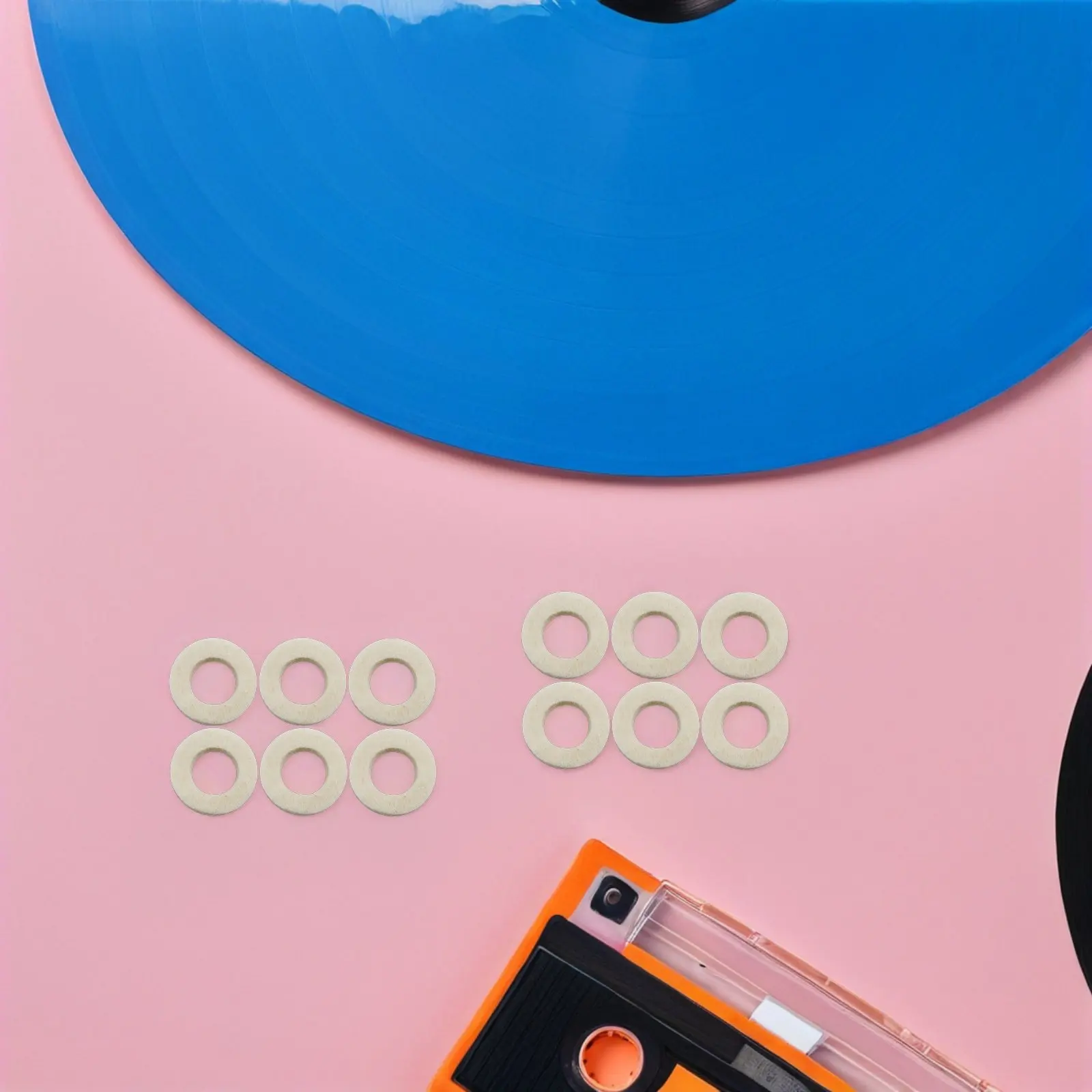 20Pcs Trumpet Valve Pads Felt Washers Cushion Replacement Parts Universal Trumpet Felt Cushion Soft Touch Noise Reduction