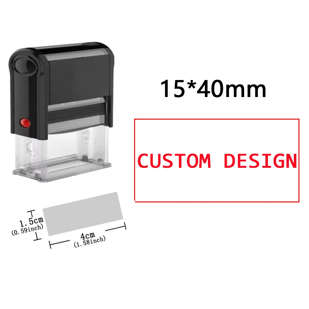 Aangepaste zelfinktende stempel DIY rubberen stempelset Aangepast LOGO Gepersonaliseerde zelfinktende bedrijfsadres naam nummer briefdruk