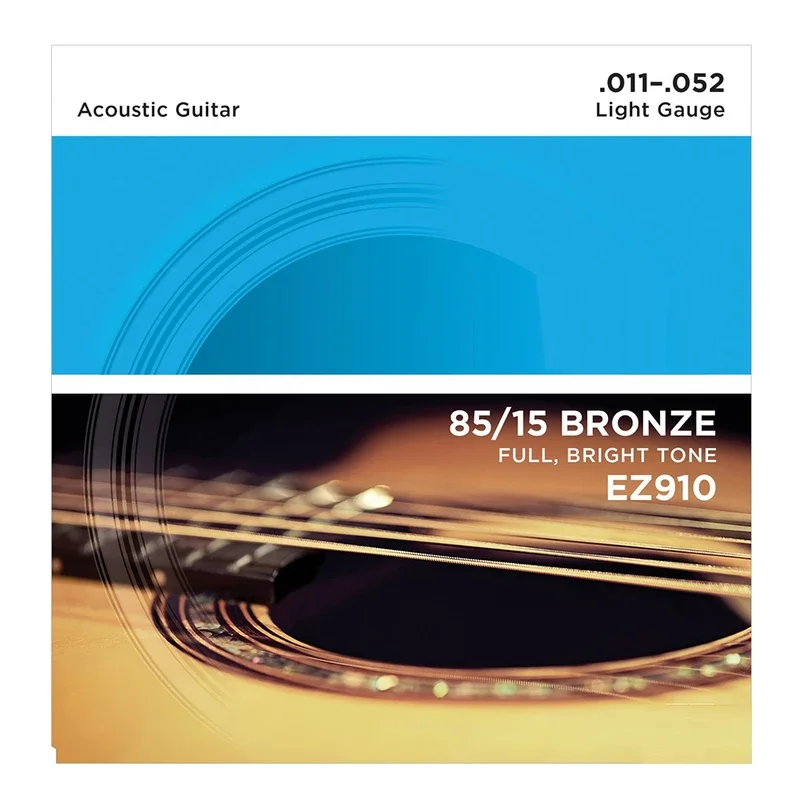 EZ910 11-52 Music Accessories Acoustic Guitar Strings Suitable For 6 Strings Rich And Bright Sounds Best Choice For Music Lovers