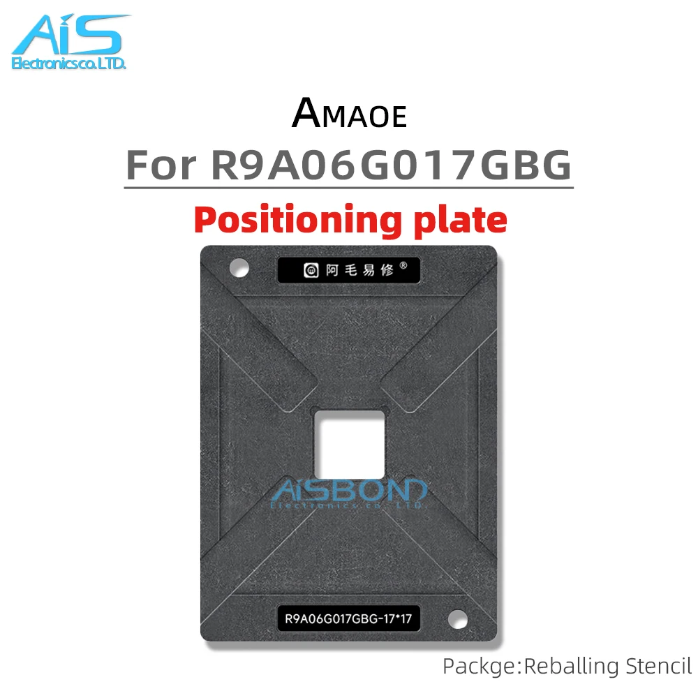 BGA Reballing Stencil Template Station For M7400Pro R9A06G017GBG CPU Positioning Plate Plant tin net Steel mesh