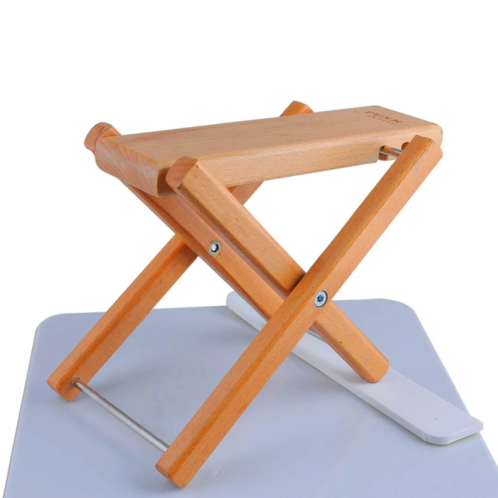 

Guitar Footrest Solid Wood Three-Gear Height Adjustable Foldable Sturdy Design For Classical Guitar Practice Performance