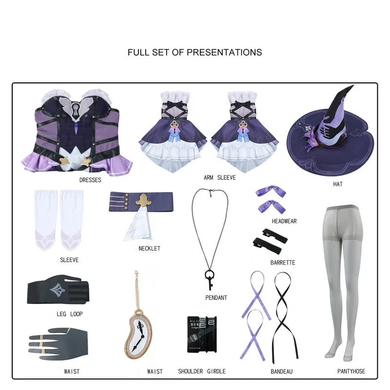 CyGame Honkai Star Rail nuevo disfraz de Cosplay Herta disfraz de Cosplay uniforme trajes de Halloween peluca zapatos Prop trajes de Anime