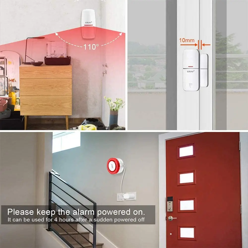Multifunktionale Drahtlose WiFi TUYA Smart Home Intrusion Haus sicherheits System