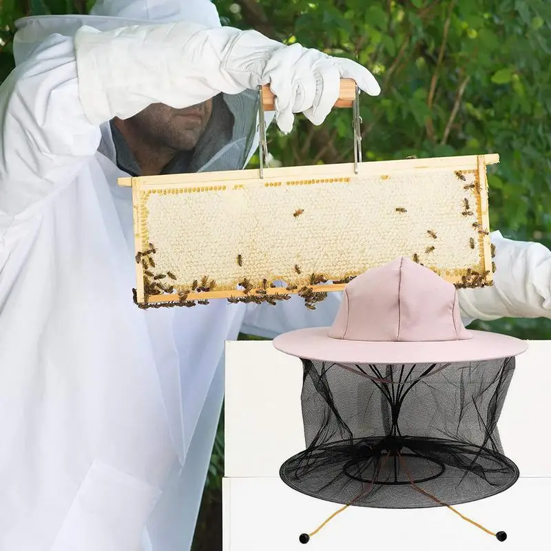 Beekeeping Hat Breathable Anti-bee Netting Veil Bee Keeper Hat With Sturdy Brim Protection Beekeeping Equipment For Men/Women