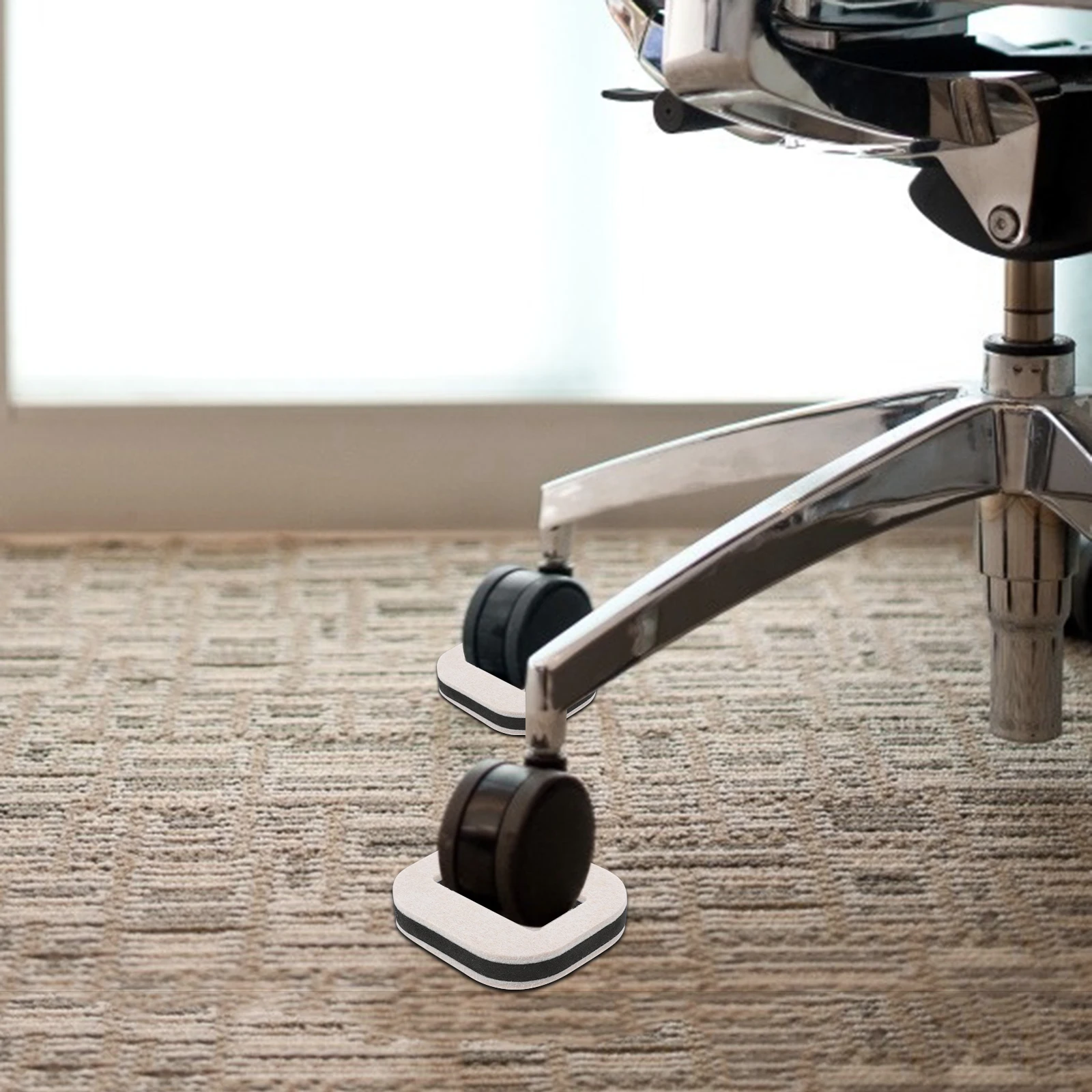 

5 Pcs Chair Pulley Fixture Felt Furniture Pads Stoppers Prevent Sliding Keep from Coaster Leg Wheel Rolling Caps