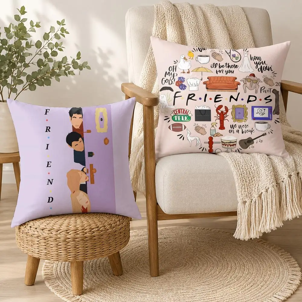 Classic F-Friends Tv Show Cushion Cover Square Decorative Throw Pillow 40x40cm For Sofa Bedroom Living Room Home Decor