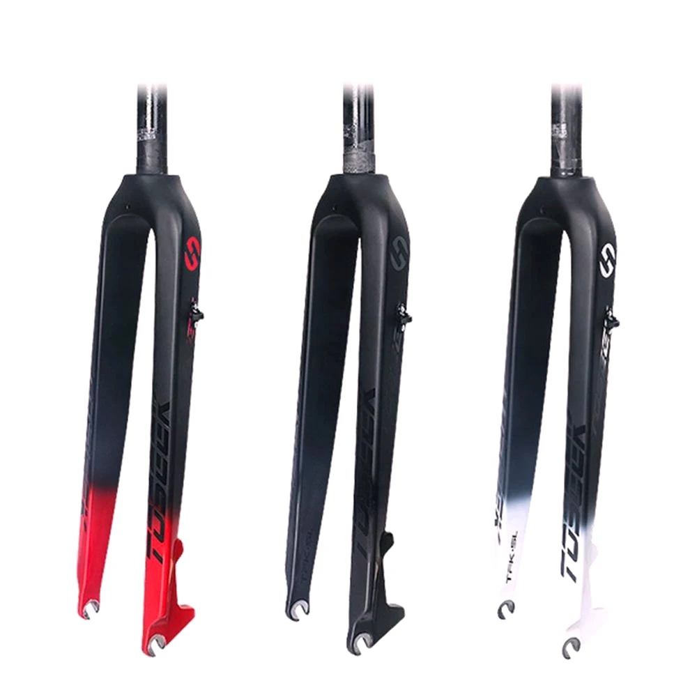 AliExpress TOSEEK T800 Carbon Fork Mountain Bike MTB Bicycle Front Forks 26er 27.5er 29er Steerer Tube 28.6mm 26/27.5/29 inch Disc Brake